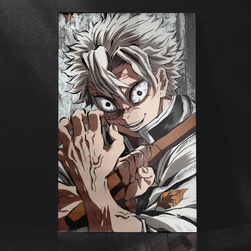 Sanemi Shinazugawa The Wind Hashira Slayers of the Night – Anime Metal Poster