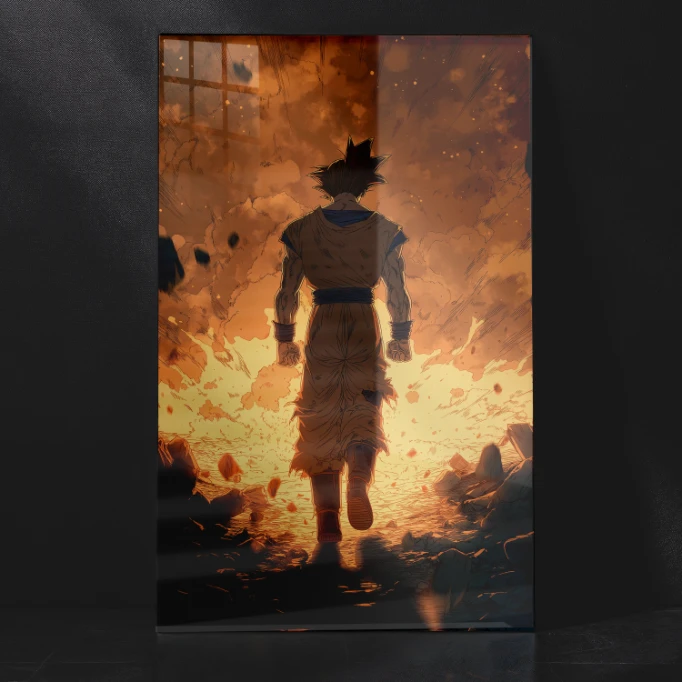 Goku DBZ Metal Poster-Epic Metal Wall Art