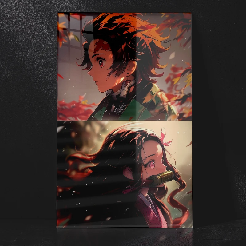 Tanjiro X Nezuko Demon Slayer: Iconic Metal Wall Art