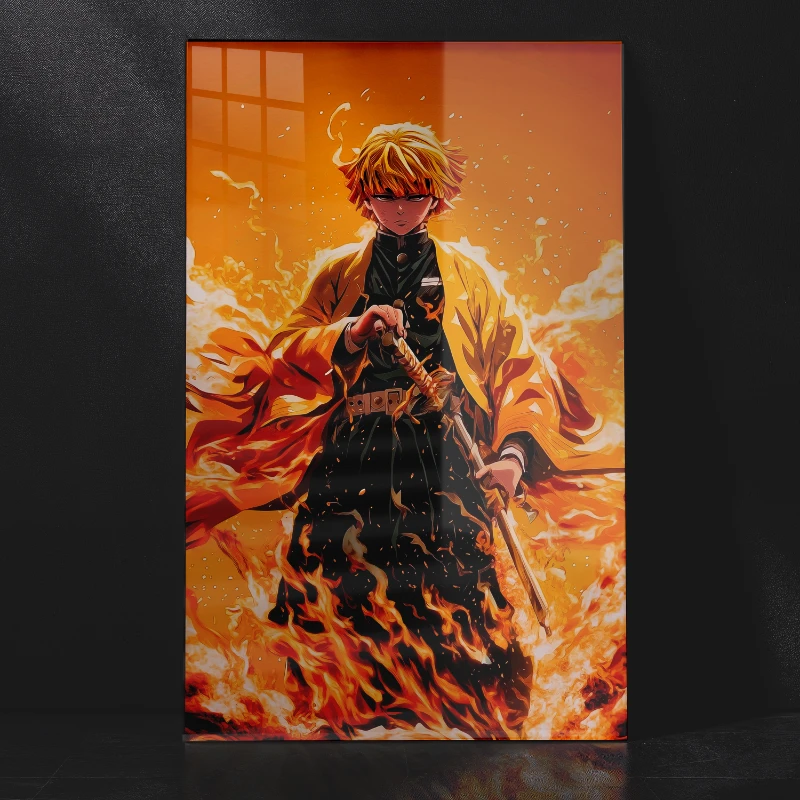 Zenitsu Agatsuma Demon Slayer: Iconic Metal Wall Art