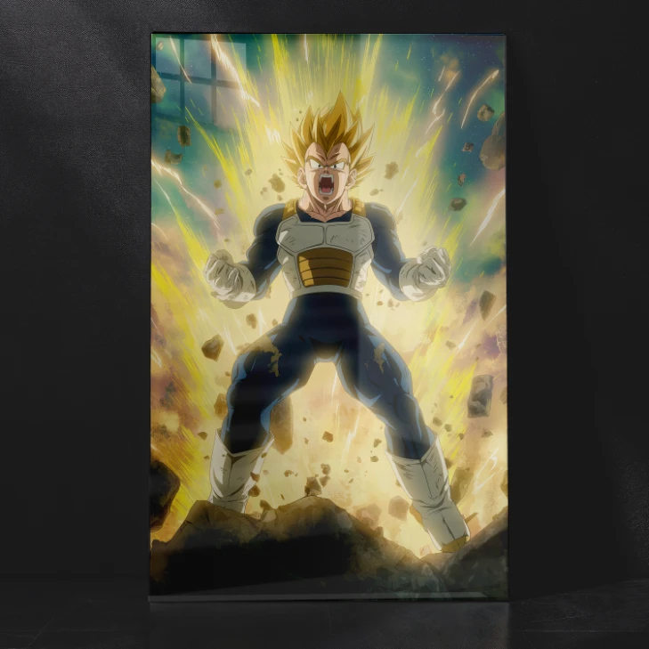 Vegeta Super Saiyan DBZ Metal Wall Poster