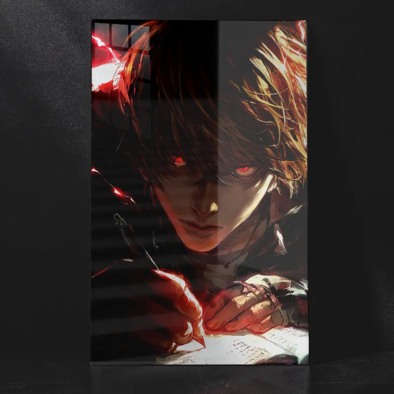 Extream Light Yagami Death Note Wall Art Metal Poster