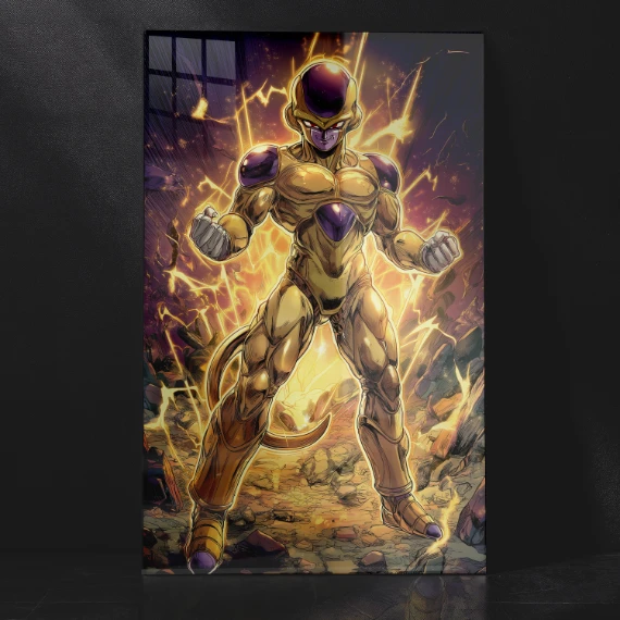 Golden Frieza DBZ Metal Wall Poster