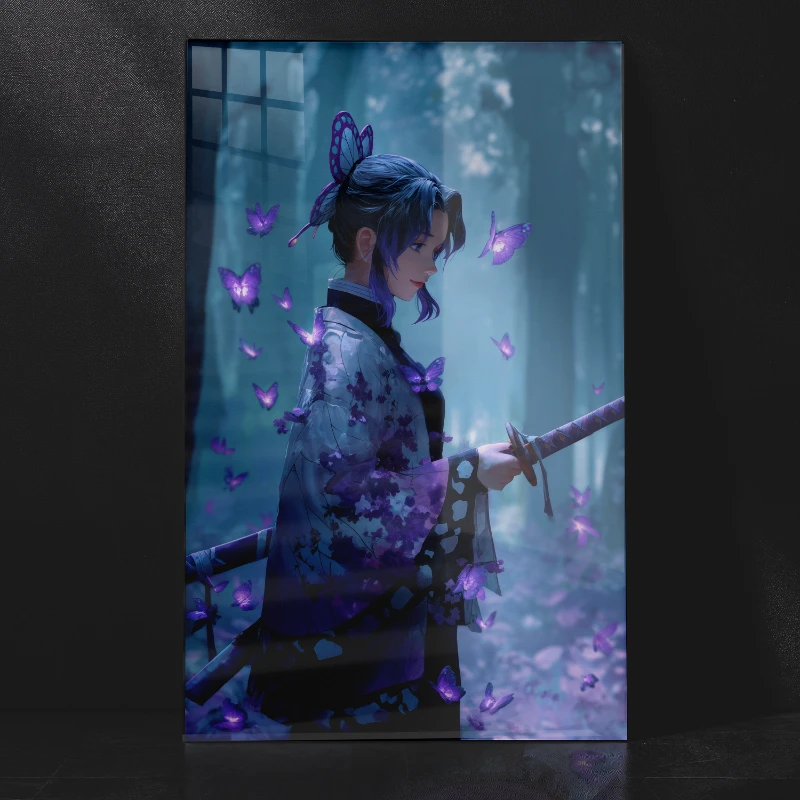 Shinobu Kochō Insect Hashira Demon Slayer Metal Poster