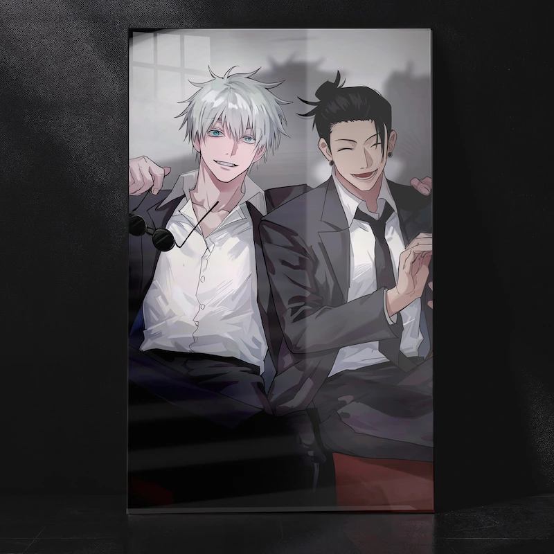 Gojo Satoru & Suguru Geto Heartfelt Metal Poster