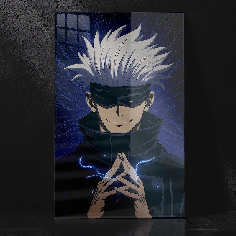 Jujutsu Kaisen Gojo Cool Blindfold Metal Poster
