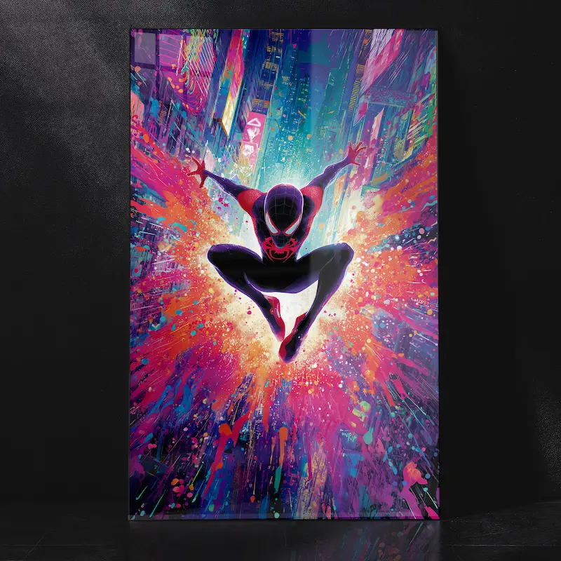 Friendly Neighborhood Animated Spider-Man Metal Poster