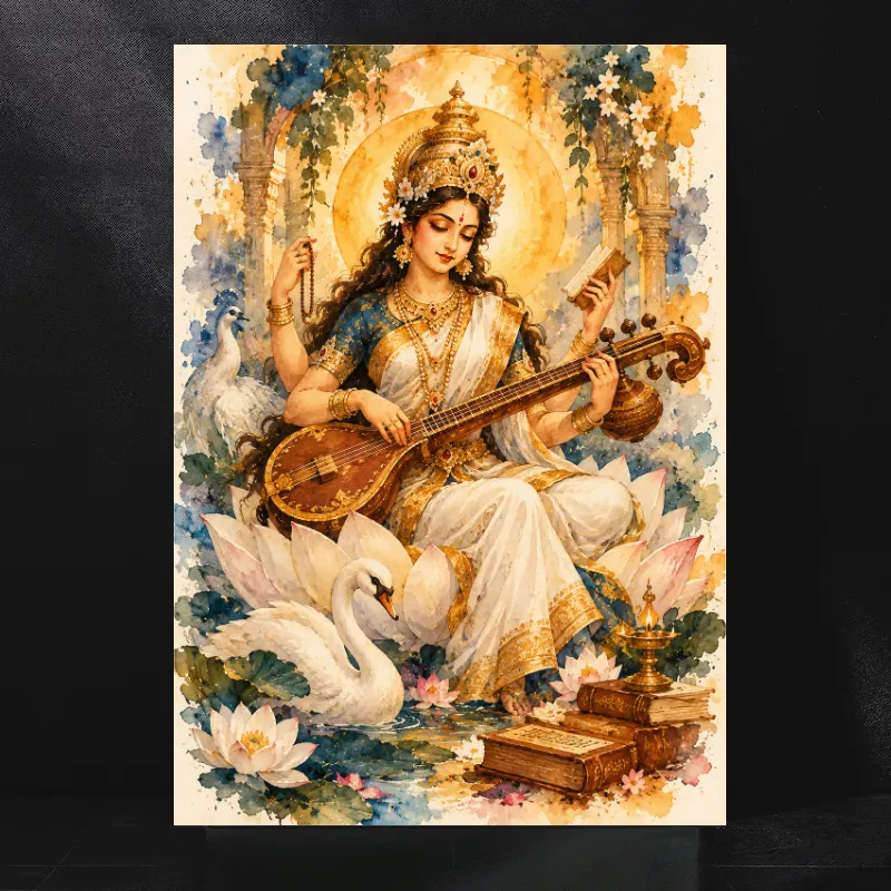 Maa Saraswati The Sacred Empress of Knowledge, Music and Enlightenment