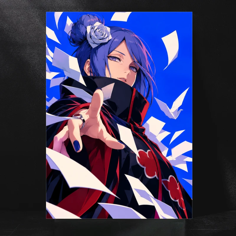Konan The Silent Angel Dancing Through a Storm of Paper