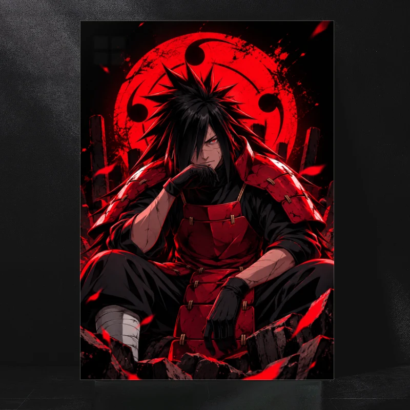 Madara Uchiha The Dark Emperor Beneath the Infinite Tsukuyomi Moon