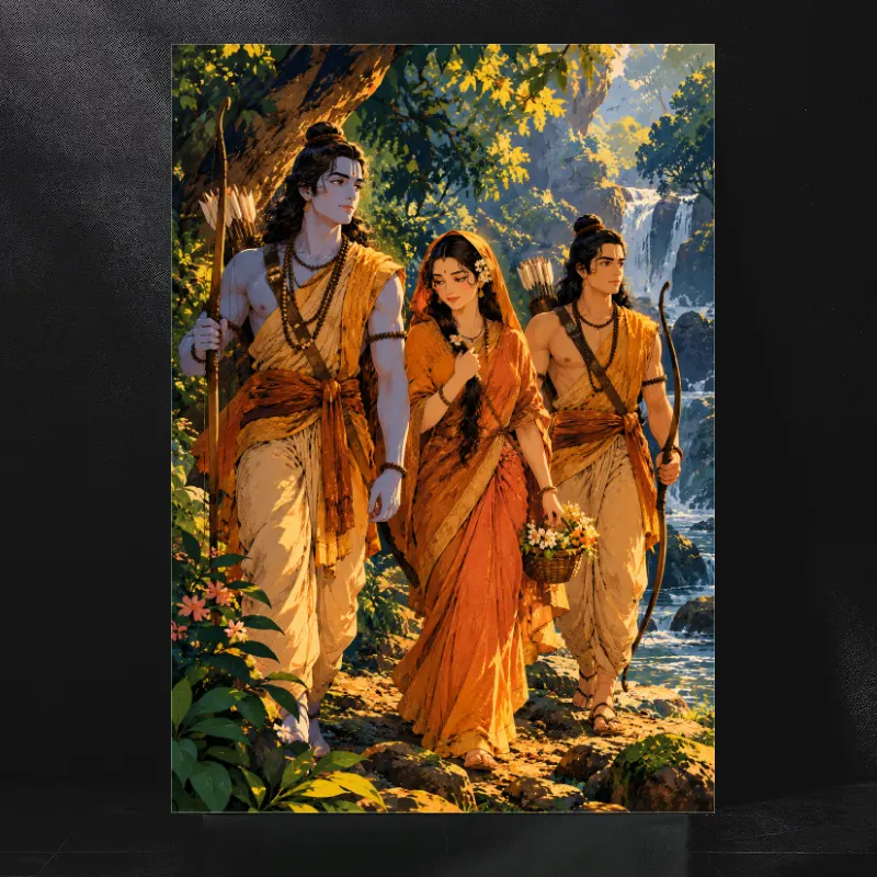 Shri Ram Sita and Lakshman The Timeless Path of Sacrifice, Courage and Righteousness