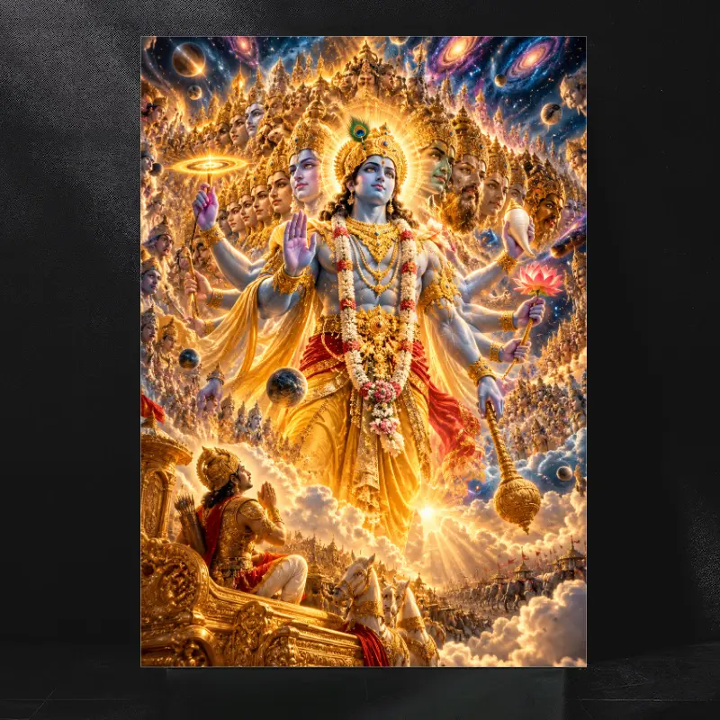 The Eternal Vishwaroop of Lord Krishna Beyond Time and Creation