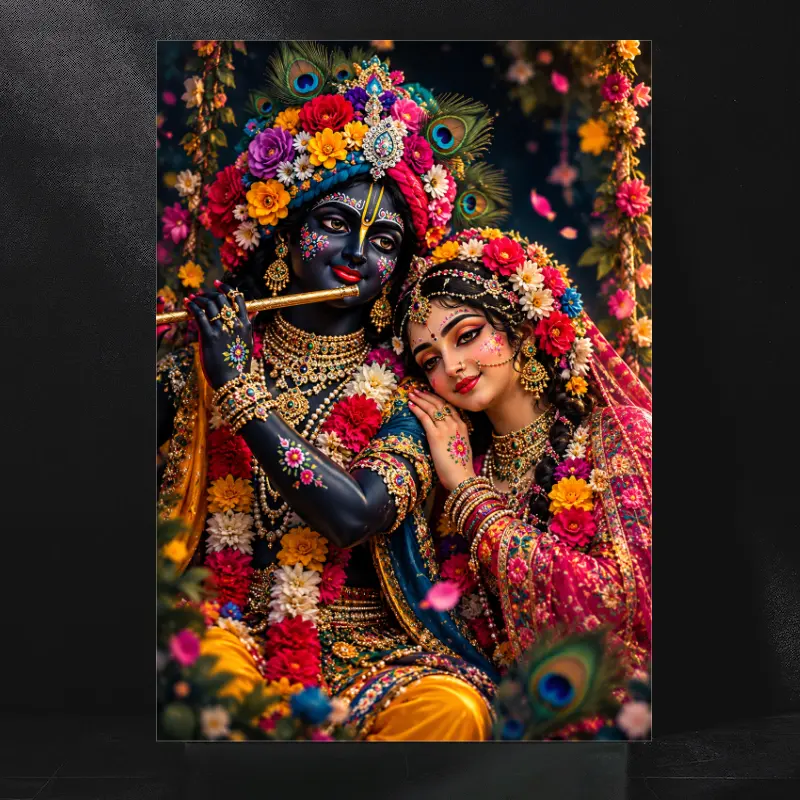 The Enchanting Flute of Krishna and the Eternal Love of Radha Rani