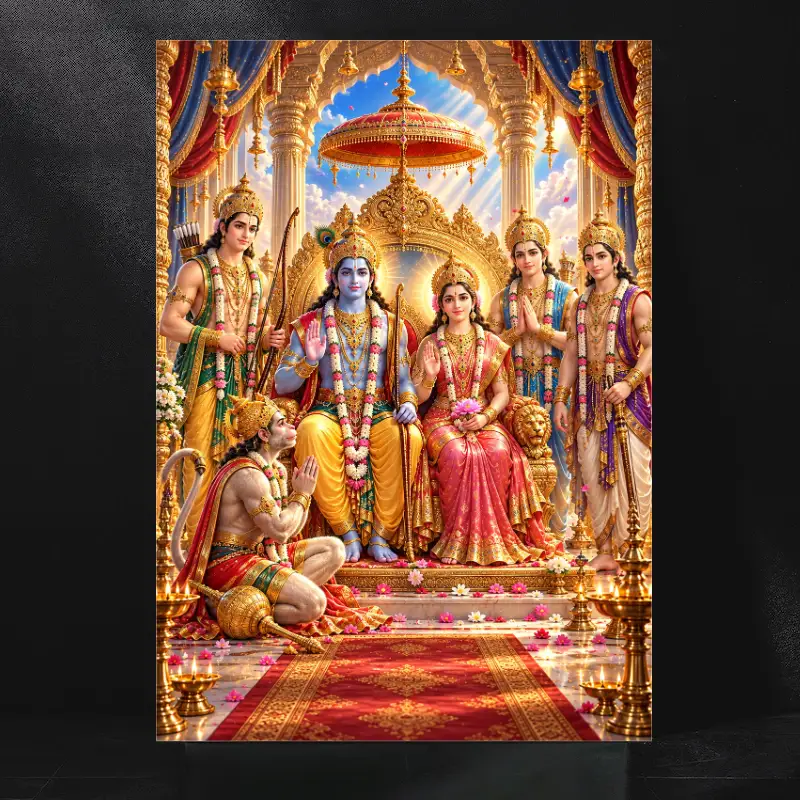 Shri Ram Darbar The Eternal Kingdom of Dharma and Divine Blessings