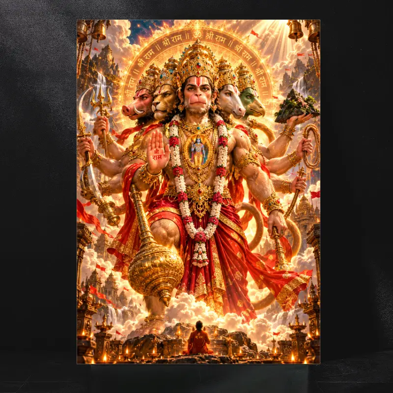 The Eternal Radiance of Panchmukhi Hanuman and His Infinite Spiritual Power