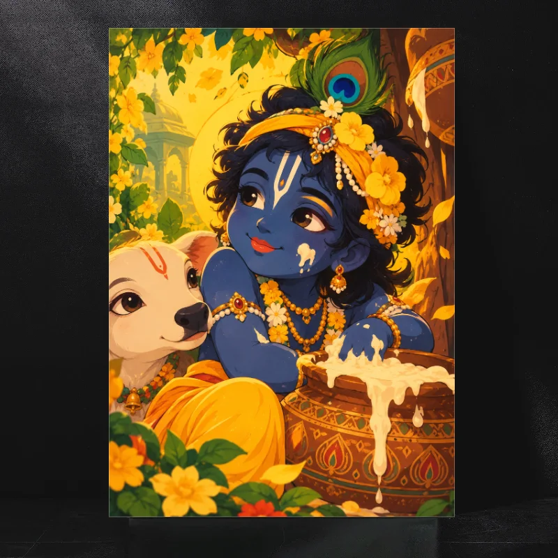 The Golden Childhood of Lord Krishna and His Heavenly Butter Adventures