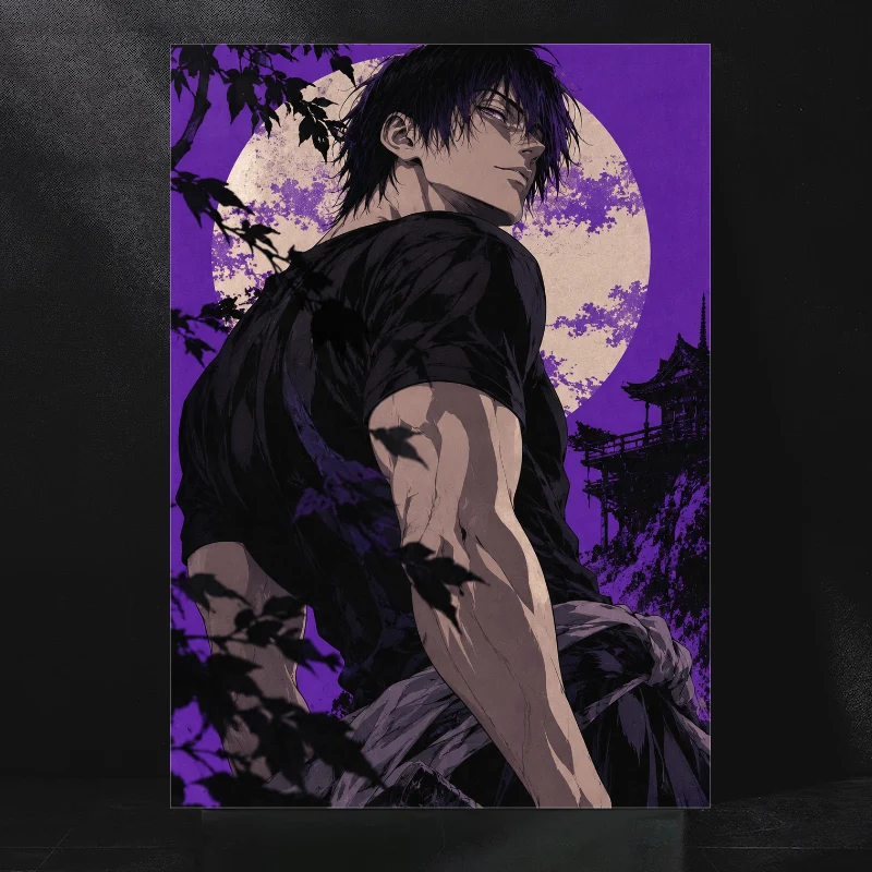 Toji Fushiguro Premium Glossy Metal Wall Poster